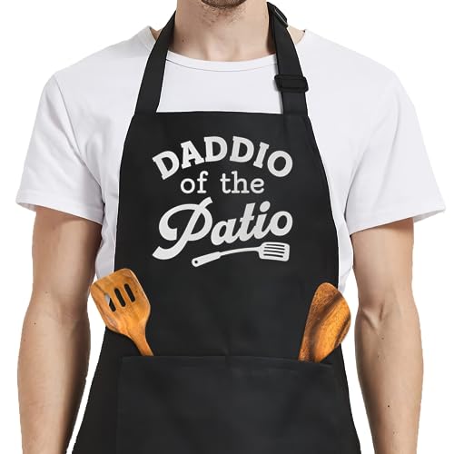 Grill Aprons for Dad Men Father Husband Dad Apron with Pockets (Grilling/Bbq)