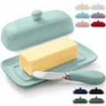 Zulay Butter Dish With Lid For Countertop (Mint)