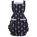 Funny Aprons for Women with Pockets (Black Bow)
