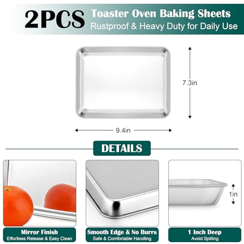 Small Baking Sheet with Wire Rack (9.4''x7.3'')