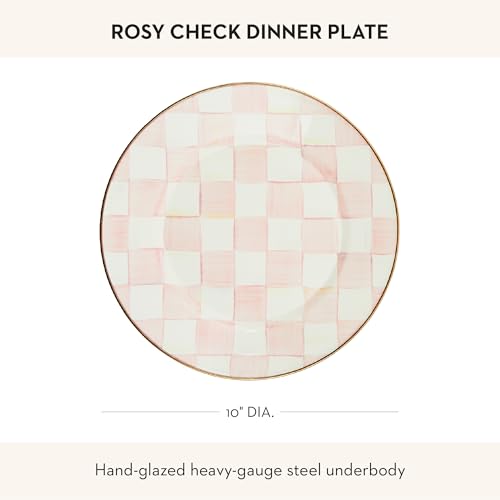 Enamel Dinner Plate (Rosy Check / 1 Plate)
