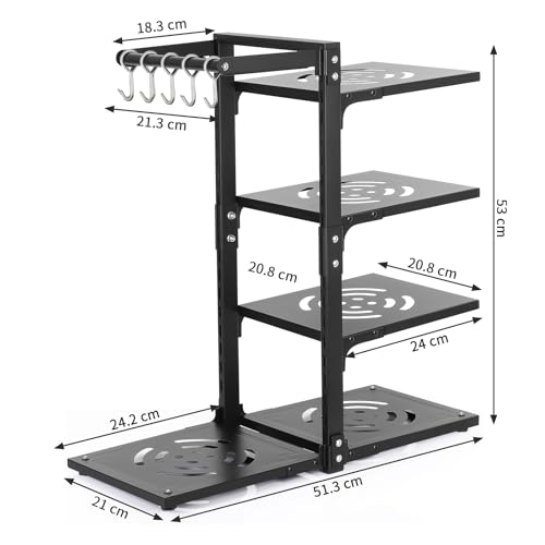 4 Tier Pot and Pan Organizer Rack (pot rack5+5)