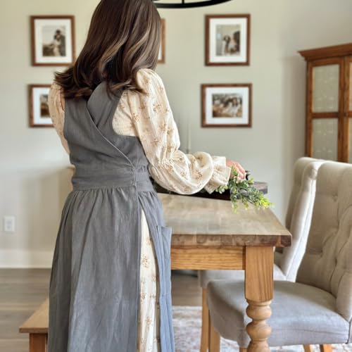 Everyday Linen Cross (Stone Gray)