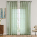 Sage Green Bedroom Curtains 2 Panel Sets 90 Inch Length (Sage Green / 59"W x 90"L (Pack of 2))