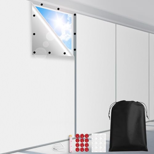 100% Blackout Curtains (White / 57"W x 79"H)