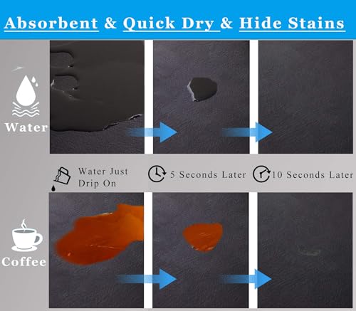 Coffee Mat for Countertops (Light Gray / 12" x 19")
