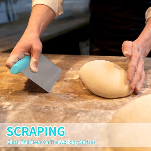 Pastry Blender & Bench Scraper (Turquoise)
