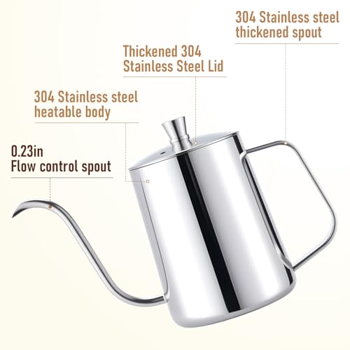 Pour Over Kettle (Stainless Steel / 20oz/600ml)
