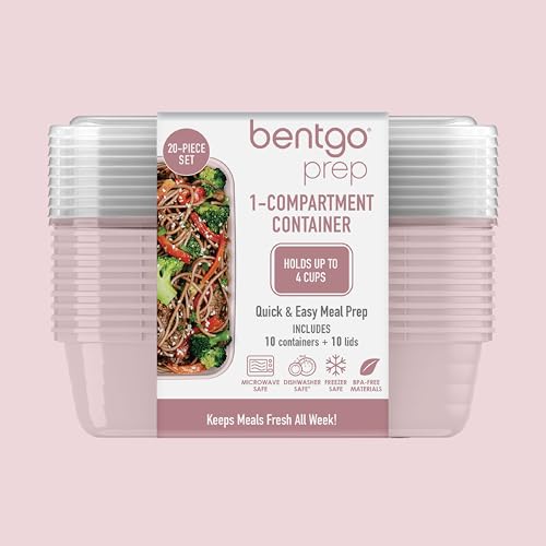 Prep Meal Prep Containers with Lids (Blush Pink)