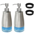 2 Pack Soap Dispenser Set (Brushed Nickel (2 Pack))