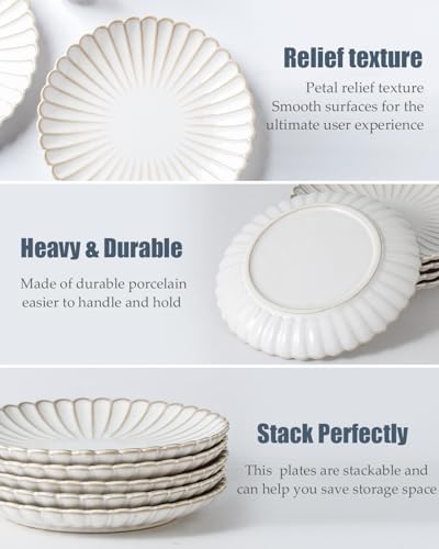 Ceramic 8 inch Salad Plates (8 inch)