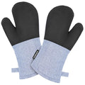 Cuisinart Chambray Kitchen Oven Mitts (Light Blue)