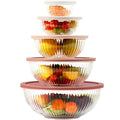 Glass Mixing Bowls with Lids Sets (Untinted / Large)