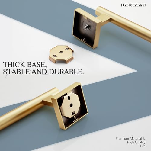 Bathroom Towel Bar Bath Towel Holders for Toilet Kitchen Cabinet Wall Mount 24 Inch Brushed Gold Stainless Steel B4005BG (Brushed Gold / 24-Inch)