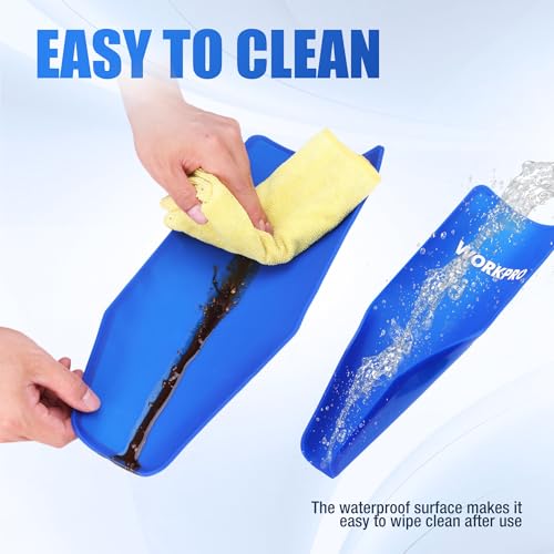 Flexible Silicone Oil Funnel for Automotive Use (Blue)