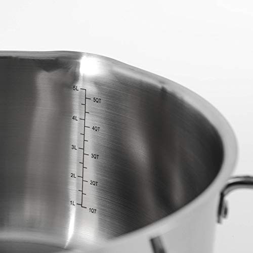 6 Quart Stainless Steel Stock Pot (6 Quarts)