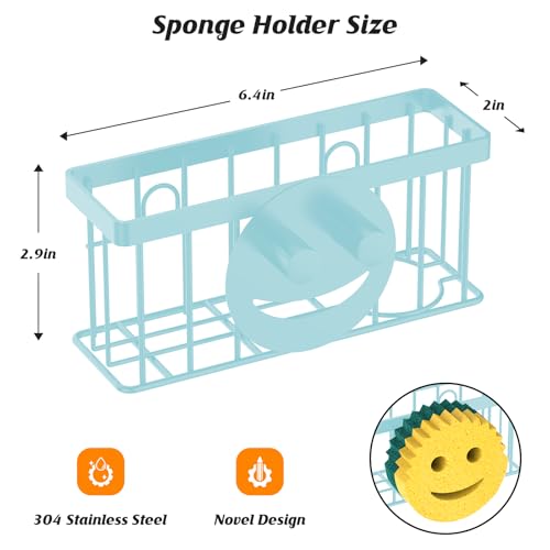 Sponge Holder Smiley Face (Blue)
