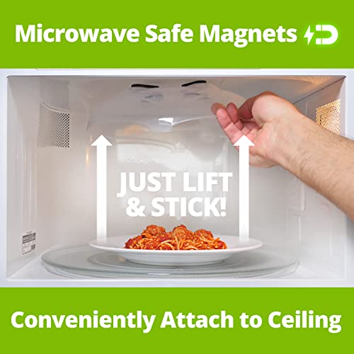Magnetic Microwave Splatter Cover for Food (Black)