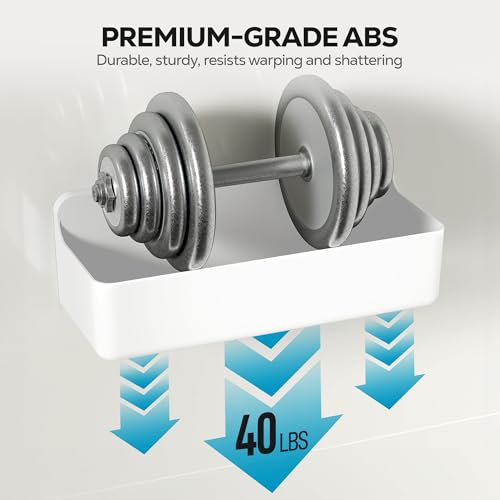 Adhesive Shower Shelves (White / 5 pieces)