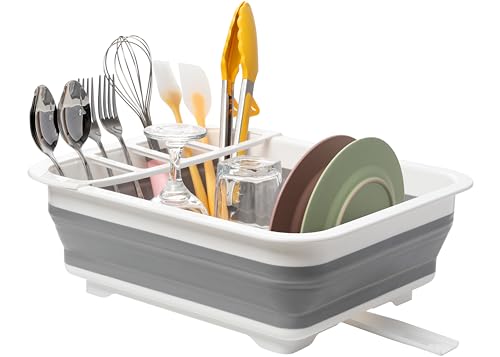 Collapsible Dish Drying Rack (Gray / Dish Drying Rack)
