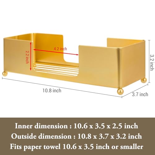 Gold Paper Towel Holder (Brass)