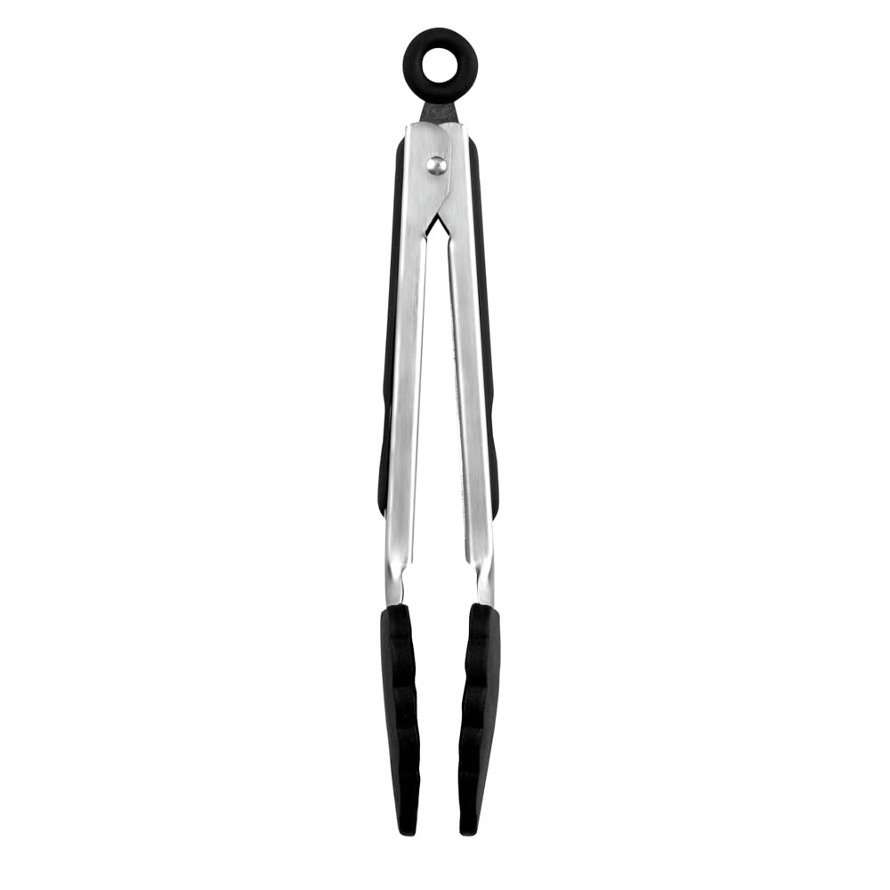 Met Lux 9 Inch Kitchen Tong (9" / Black)