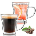 12 oz Glass Coffee Mugs (Transparent mug-12oz)