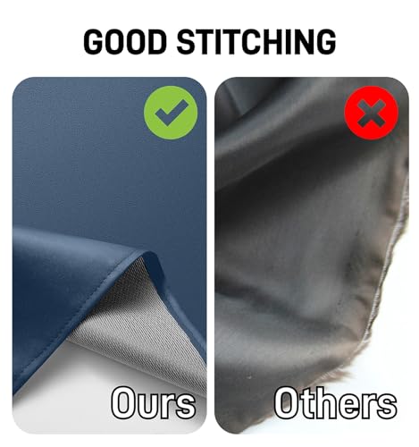 Waterproof Rubber Vinyl Apron Heavy Duty Chemical Resistant Work Apron Extra Long Grilling Aprons with Adjustable Bib Apron for Dishwashing Lab Butcher Cooking Kitchen Dark Blue (Dark Blue)