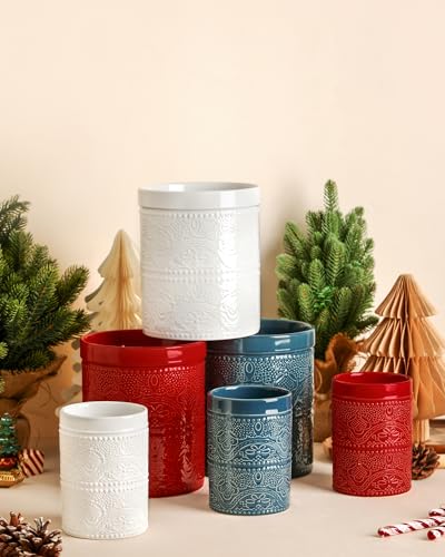 Kitchen Utensil Holder (2Pcs Grayish Blue)
