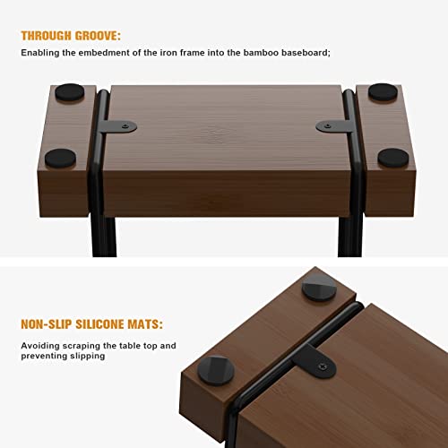 Napkin Holder for Table (Black/Brown / 5.78 x 2.51 x 5.04 inches)