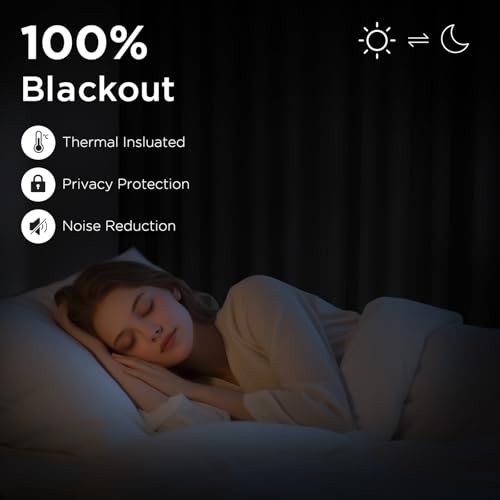 Dark Grey Blackout Curtains 45 inch Length 2 Panels Set (Dark Grey / 52"W x 45"L (Pack of 2))