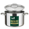 Stainless Steel Pasta Pot with Strainer Lid (Stainless Steel)