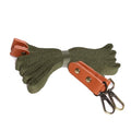 1 set (2 PCS) Replacement Straps for chef Canvas Cross Back Apron - Heavy Duty Shoulder Straps with Swivel Snap Hooks(green) (Olive Green)