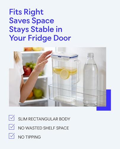 Aqua Fridge Door Water Jug (64 Ounces / Yellow)