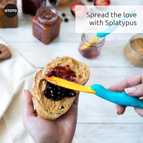 Splatypus Jar Spatula for Scooping and Scraping (Blue)