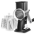 Upgraded Rotary Cheese Grater Hand Crank (Black / 4 Blades)