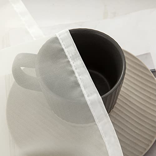 2 Panels Kitchen Tiers Half Window Sheer Curtains 29 X 45 Inch Ivory (Ivory / 29"W x 45"L (Pack of 2))