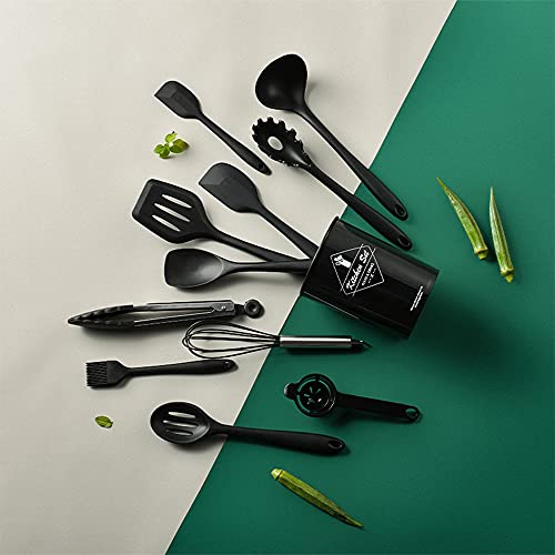 Black Kitchen Utensils Set (Black)