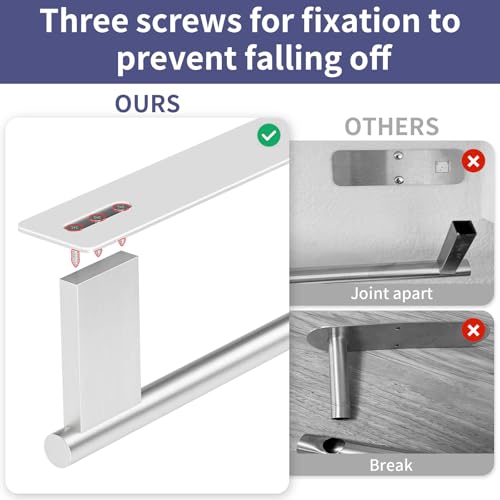 Paper Towel Holder Under Cabinet (Brushed Nickel)