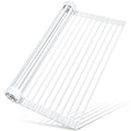 Roll Up Dish Drying Rack (Rectangle-white / Rectangle: 18" x 13")