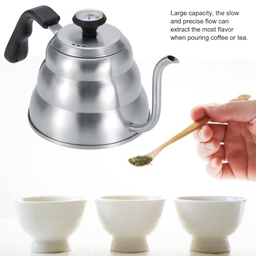 Stainless Steel Gooseneck Pour Over Kettle with Built (1.2L)
