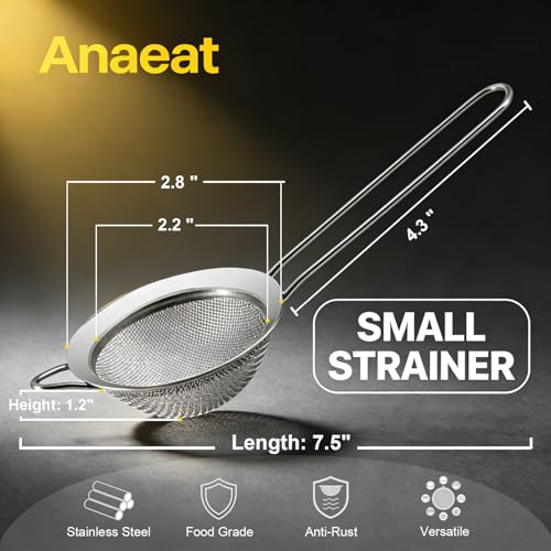 Fine Mesh Strainers (2.8" Diameter)