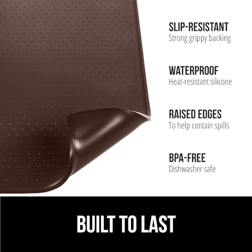 Silicone Coffee Mat (Brown / 18" X 28")