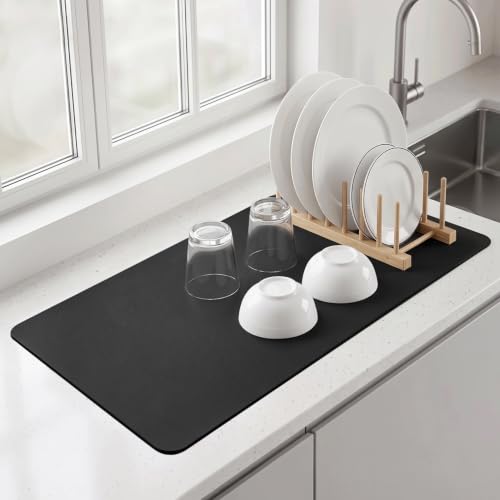 31.5x17 Inch Coffee Mat (Black / 31.5" x 17")