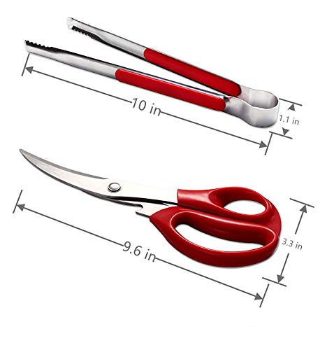 Korean Barbecue Scissors And Tongs Set