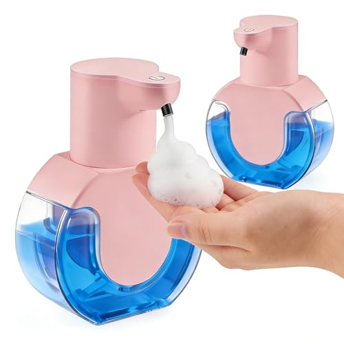2Pack Automatic Soap Dispenser Touchless (2 Pack-pink 02 / Foam)