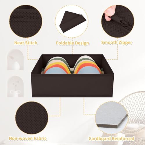 Drawer Organizer 15 Pack (Brown / 15 Pack)