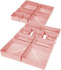 Drawer Organizer for Clothing (Pink / 15 Pack)
