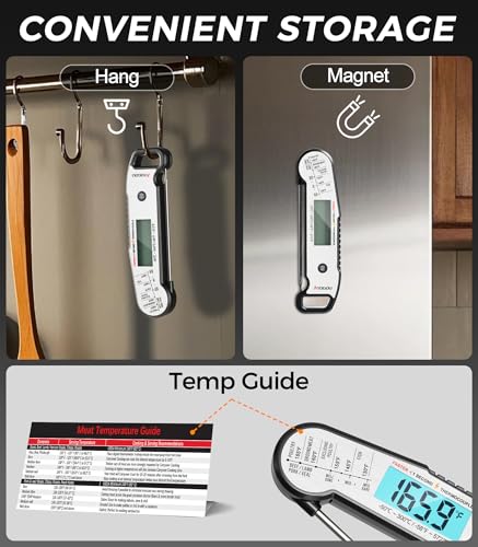 Professional Meat Thermometer Digital (Silver)