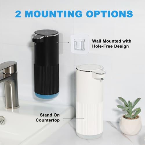 Automatic Soap Dispenser (Black+ White / Liquid-2 Pack)
